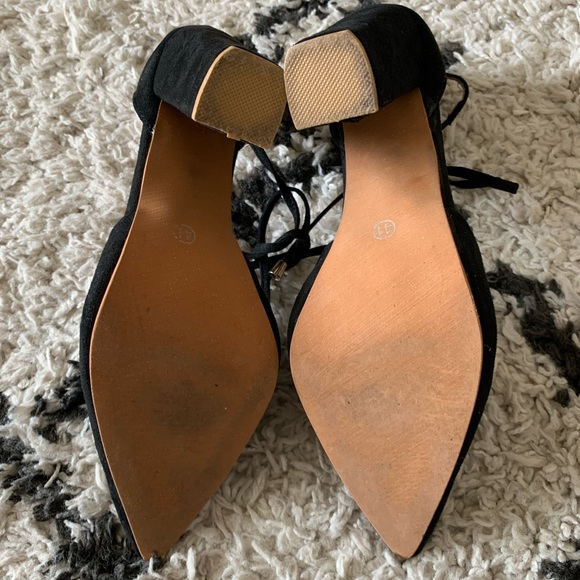 Black suede high heels size 10 - Picture 5 of 5